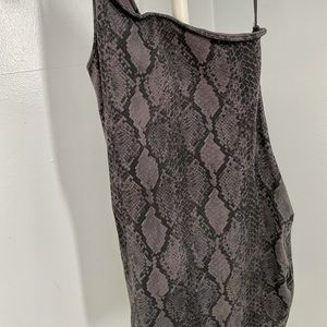 Express mini snake print dress